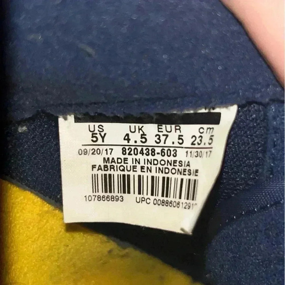 Nike Air Force 1 2017, Independence Day Obsidian White Red Size 5Y= Women’s 6.5 - Picture 7 of 8